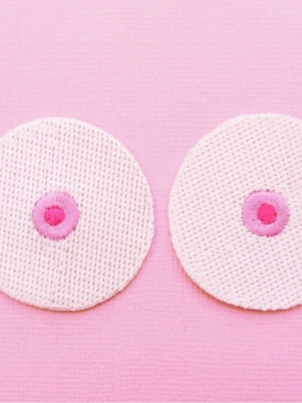 Boobs Handmade Iron On Patch Sold In Set of 2 of course